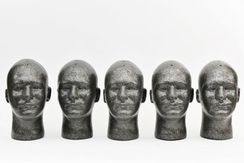 5 Styrofoam Mannequin Heads