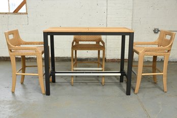 High Table And 3 Stools