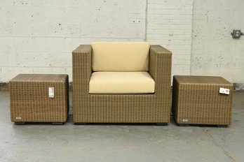 Manutti Camel Chair And 2 Side Tables