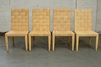 4 Dohnghia Island Block Woven Dining Chairs