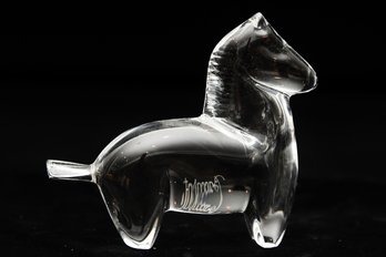 Baccarat Crystal Horse Sculpture