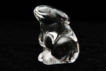 Baccarat Crystal Bunny Sculpture