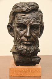 Vintage Abraham Lincoln Bust Statue By Austin Prod