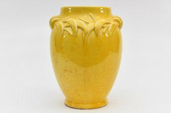 McCoy Pottery Vase Yellow Vines