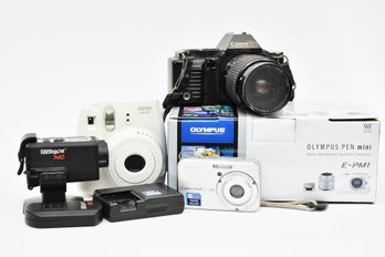Vintage Camera Collection Canon, Olympus And More
