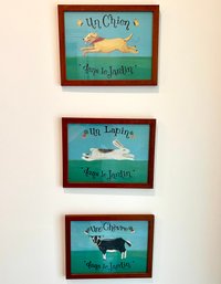 Trio Of Animal Frames By Julia Huber Made In England