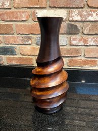 Mango Wood Vase From Thailand