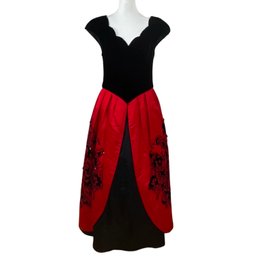 Beautiful Akira Red & Black Ball Gown
