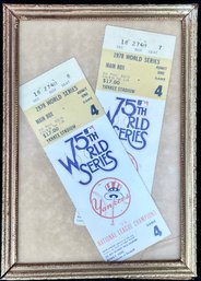 1978 Yankees World Series Tickets