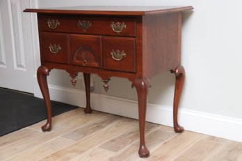 Queen Anne Style Mahogany Side Table