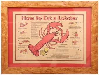 How To Eat A Lobster Framed Print