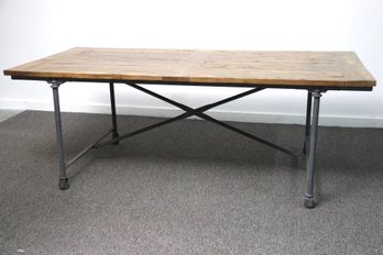 Restoration Hardware Reclaimed Wood Flatiron Table