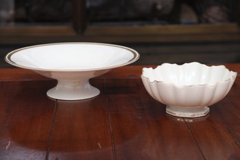 Lenox Pedestal Dish And Bowl