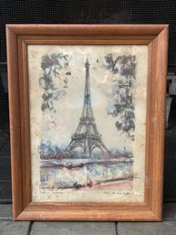 Eiffel Tower Painting Framed