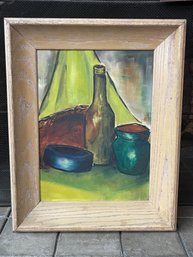 Wine Glass Painting Framed