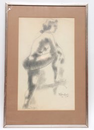 Chaim Gross Original Signed Sketch Of A Woman