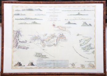 The Virgin Islands Framed Map
