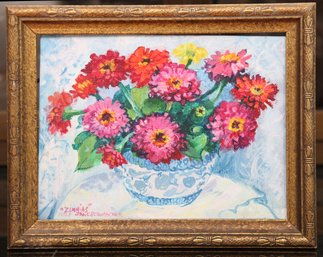 Jane Schumacher Floral Still Life Canvas Painting