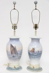 Royal Copenhagen Porcelain Lamps