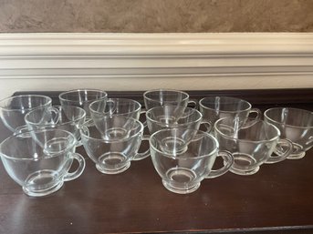 Set Of 12 Glass Punch Glasses