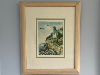 Patchell Olson Mountain Side Signed And Numbered Lithograph