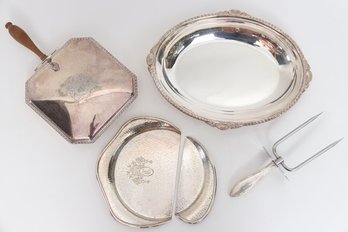 Silver Plated Serving Piece Set