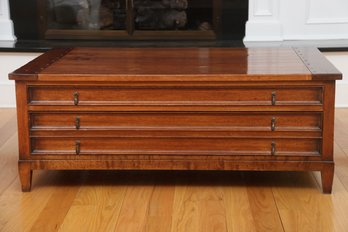 Large Mahogany Coffee Table By South Cone Trading Co.