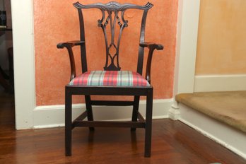 Chair With Plaid Seat
