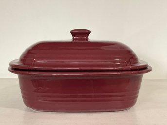 Pampered Chef Cranberry Covered Baker Casserole Stonewear