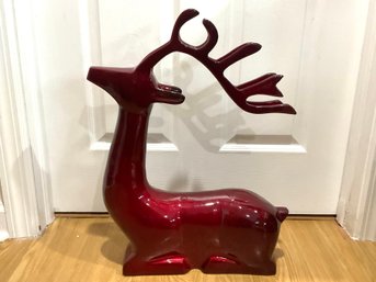 Metal Red Glossy Reindeer