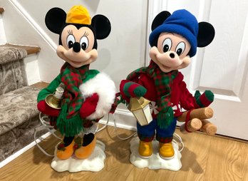 Mickey And Minnie Mouse Musical Christmas Decorations