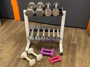 Dumbell Set With Rack