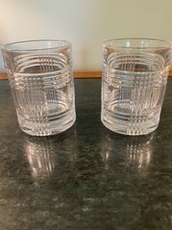 Set Of Two Ralph Lauren Low Ball Cocktail Glasses