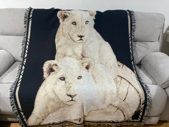 Siegfried And Roy Polar Bears Throw Blanket