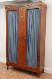 Art Deco Tall Armoire Cabinet