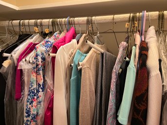 Closet Of Womans Clothing