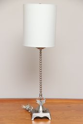 Chrome Base Table Lamp With Crystal Ball
