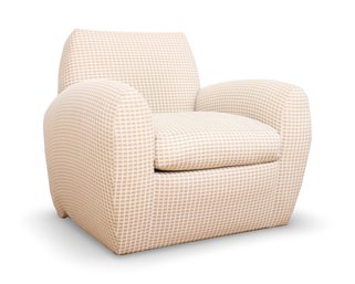 Vladamir Kagan Style Custom Upholstered Oversize Club Chair