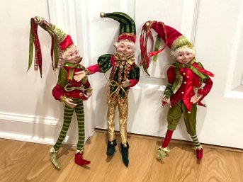 Trio Of Christmas Elves