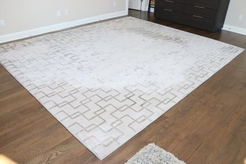 White And Beige Area Rug