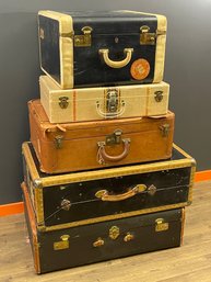 Stack Of Vintage Suitcases