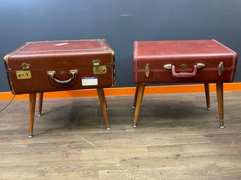 Custom Vintage Suitcase End Tables