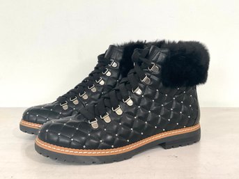 INC Black Studded Boots Size 10M