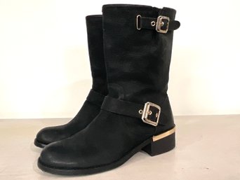 Vince Camuto Black Leather Boots Size 9.5M