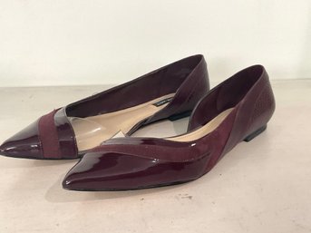 Nine West Burgundy Flats Size 9.5M