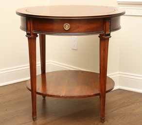 CTH Sherrill Occasional Round Lamp Table