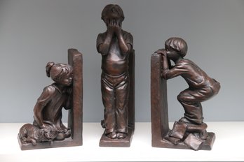 Trio Of Hide And Seek Bookends