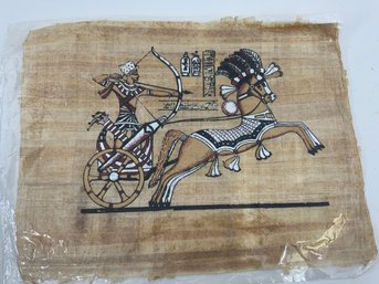 ANCIENT EGYPTIAN PAPYRUS PAINTING ON PARCHMENT Set Of 10