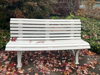 Outdoor All-Weather PVC Garden Bench