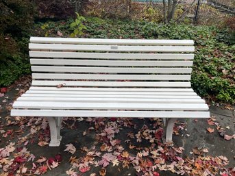 Outdoor All-Weather PVC Garden Bench